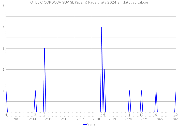 HOTEL C CORDOBA SUR SL (Spain) Page visits 2024 