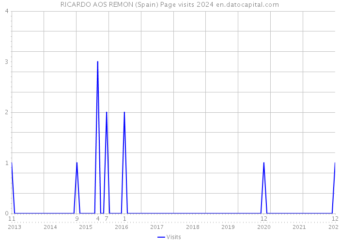 RICARDO AOS REMON (Spain) Page visits 2024 
