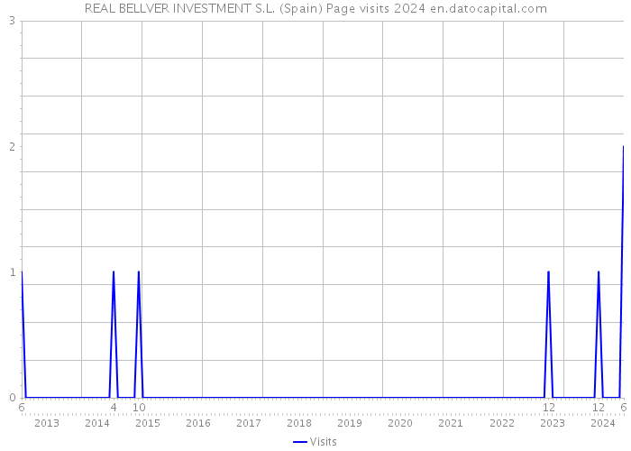 REAL BELLVER INVESTMENT S.L. (Spain) Page visits 2024 