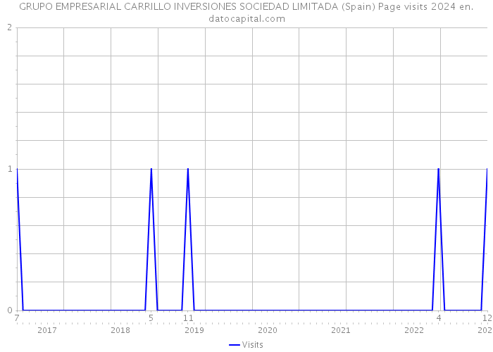 GRUPO EMPRESARIAL CARRILLO INVERSIONES SOCIEDAD LIMITADA (Spain) Page visits 2024 