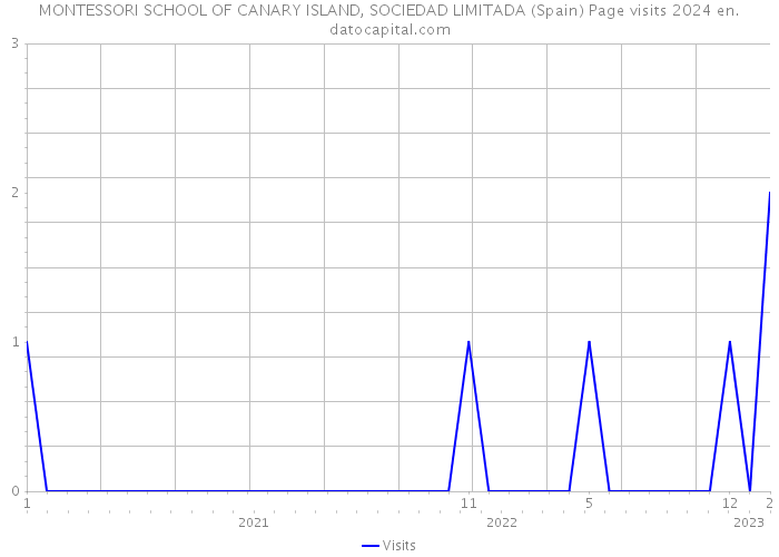 MONTESSORI SCHOOL OF CANARY ISLAND, SOCIEDAD LIMITADA (Spain) Page visits 2024 