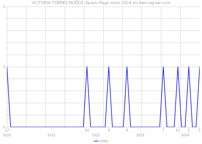 VICTORIA TORRES MUÑOZ (Spain) Page visits 2024 