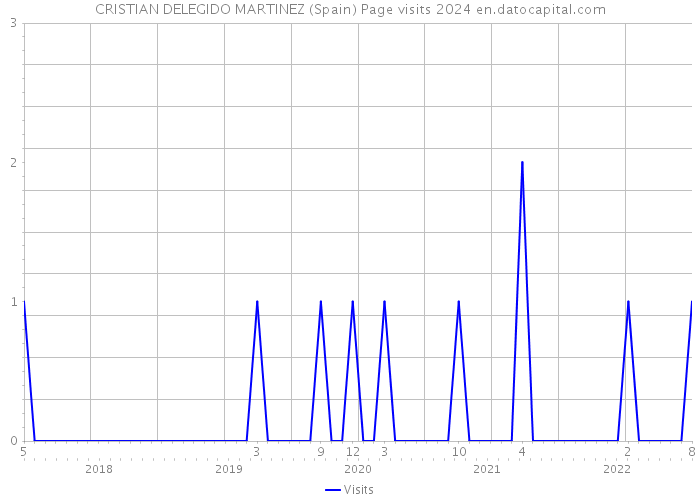 CRISTIAN DELEGIDO MARTINEZ (Spain) Page visits 2024 