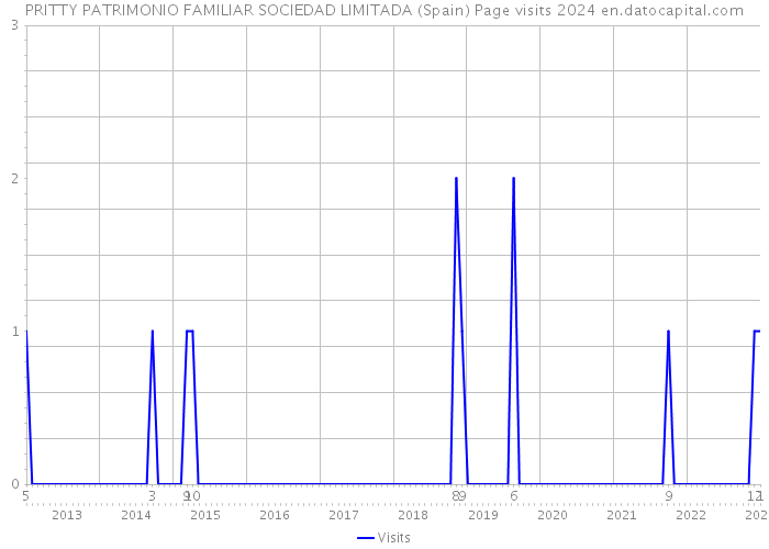 PRITTY PATRIMONIO FAMILIAR SOCIEDAD LIMITADA (Spain) Page visits 2024 