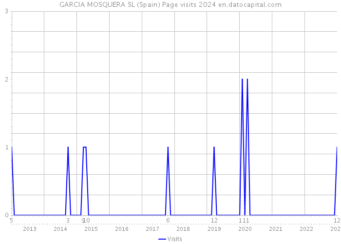 GARCIA MOSQUERA SL (Spain) Page visits 2024 