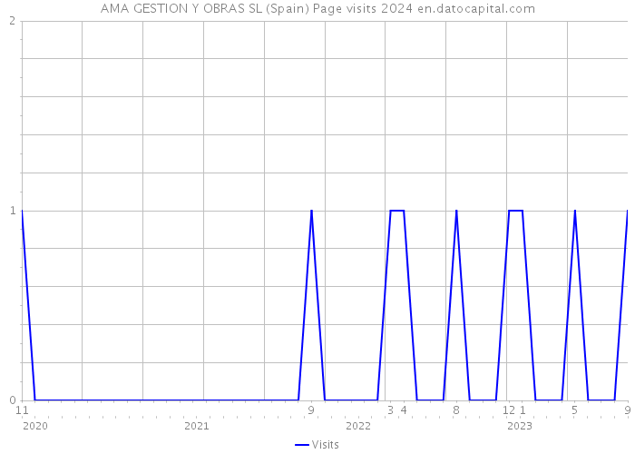 AMA GESTION Y OBRAS SL (Spain) Page visits 2024 