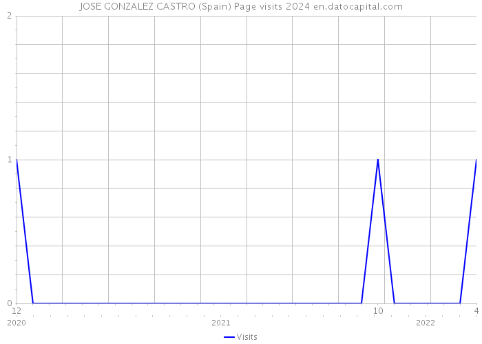 JOSE GONZALEZ CASTRO (Spain) Page visits 2024 