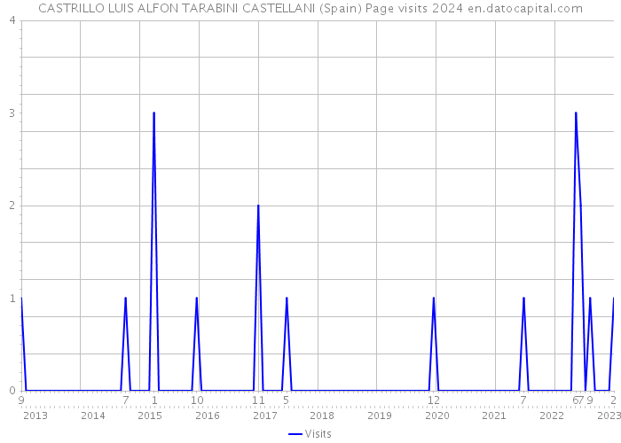 CASTRILLO LUIS ALFON TARABINI CASTELLANI (Spain) Page visits 2024 