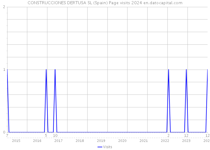 CONSTRUCCIONES DERTUSA SL (Spain) Page visits 2024 