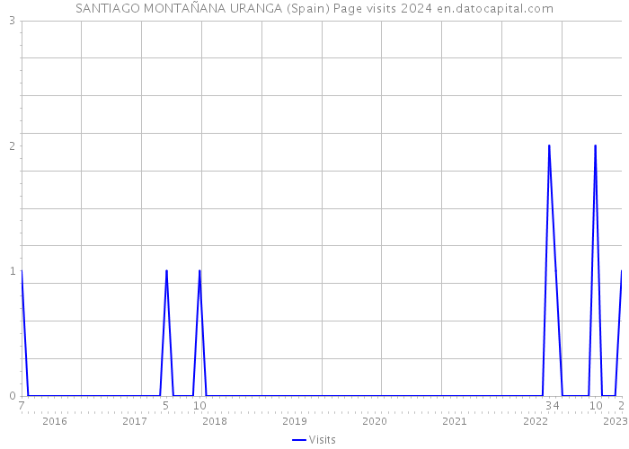 SANTIAGO MONTAÑANA URANGA (Spain) Page visits 2024 