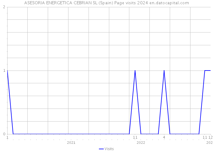 ASESORIA ENERGETICA CEBRIAN SL (Spain) Page visits 2024 
