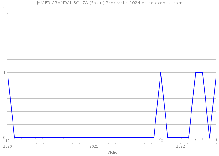 JAVIER GRANDAL BOUZA (Spain) Page visits 2024 