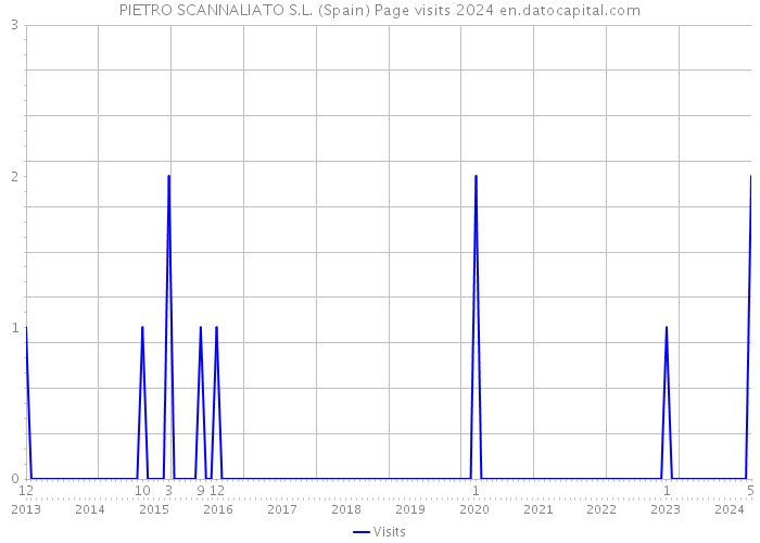 PIETRO SCANNALIATO S.L. (Spain) Page visits 2024 