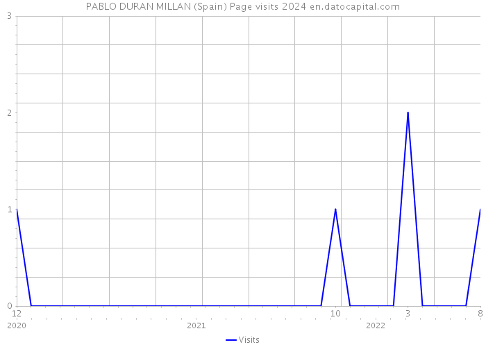 PABLO DURAN MILLAN (Spain) Page visits 2024 