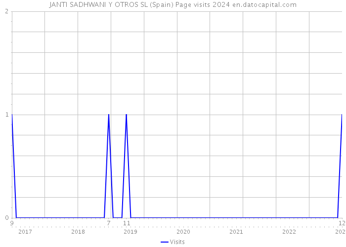 JANTI SADHWANI Y OTROS SL (Spain) Page visits 2024 