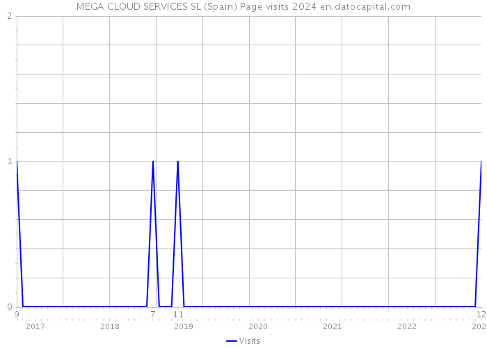 MEGA CLOUD SERVICES SL (Spain) Page visits 2024 
