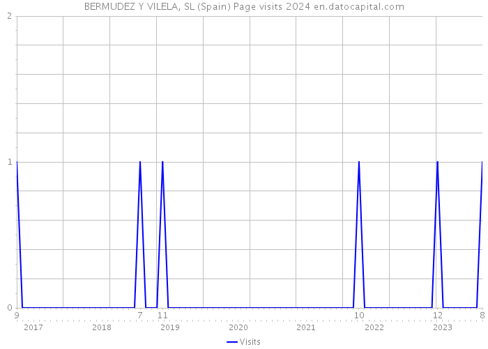 BERMUDEZ Y VILELA, SL (Spain) Page visits 2024 