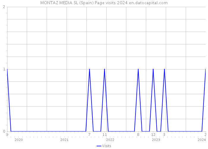 MONTAZ MEDIA SL (Spain) Page visits 2024 