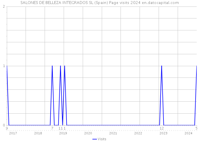 SALONES DE BELLEZA INTEGRADOS SL (Spain) Page visits 2024 