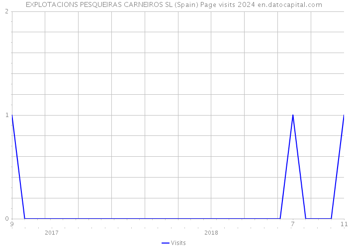 EXPLOTACIONS PESQUEIRAS CARNEIROS SL (Spain) Page visits 2024 