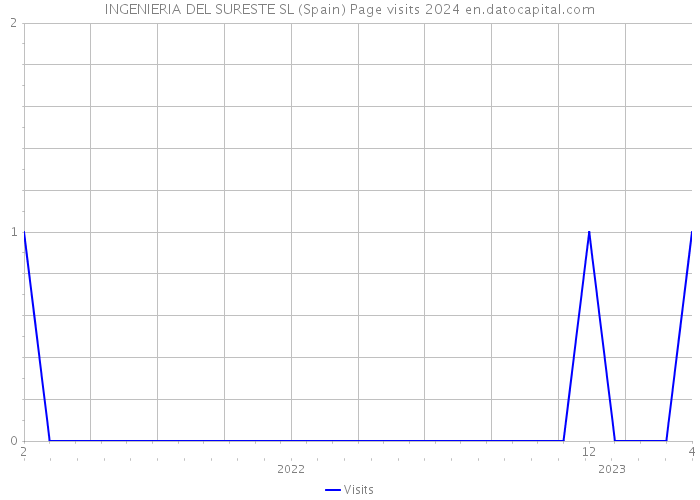 INGENIERIA DEL SURESTE SL (Spain) Page visits 2024 
