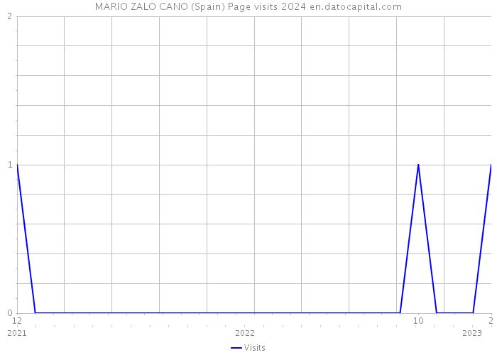 MARIO ZALO CANO (Spain) Page visits 2024 