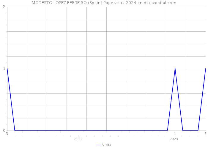 MODESTO LOPEZ FERREIRO (Spain) Page visits 2024 