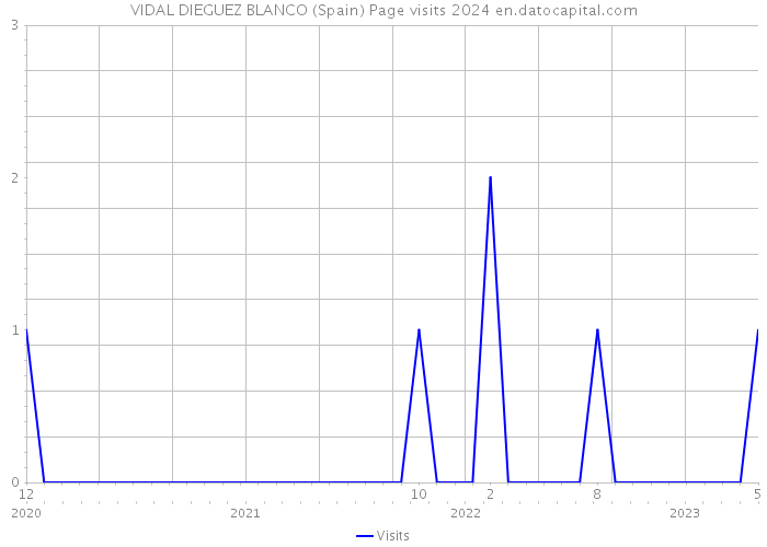 VIDAL DIEGUEZ BLANCO (Spain) Page visits 2024 