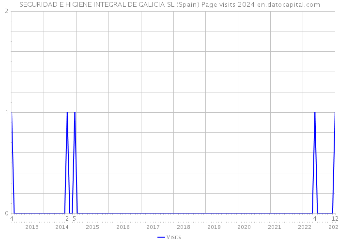 SEGURIDAD E HIGIENE INTEGRAL DE GALICIA SL (Spain) Page visits 2024 