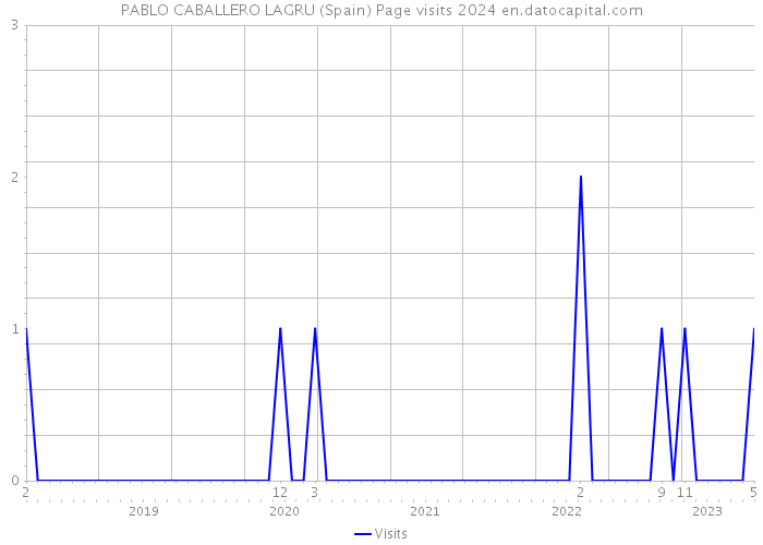 PABLO CABALLERO LAGRU (Spain) Page visits 2024 
