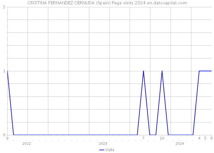 CRISTINA FERNANDEZ CERNUDA (Spain) Page visits 2024 