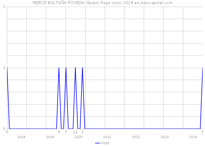 MERCE BOLTAÑA POVEDA (Spain) Page visits 2024 