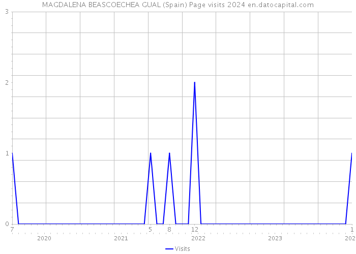 MAGDALENA BEASCOECHEA GUAL (Spain) Page visits 2024 