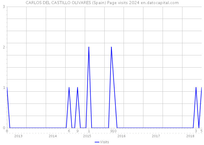 CARLOS DEL CASTILLO OLIVARES (Spain) Page visits 2024 