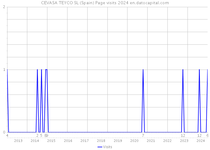 CEVASA TEYCO SL (Spain) Page visits 2024 