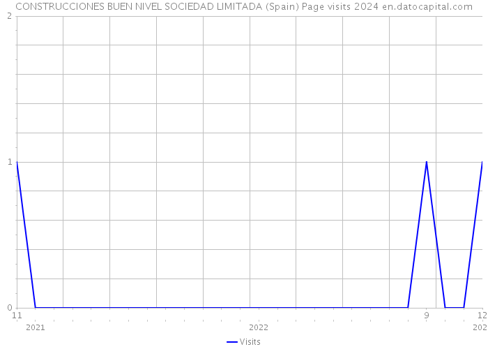 CONSTRUCCIONES BUEN NIVEL SOCIEDAD LIMITADA (Spain) Page visits 2024 