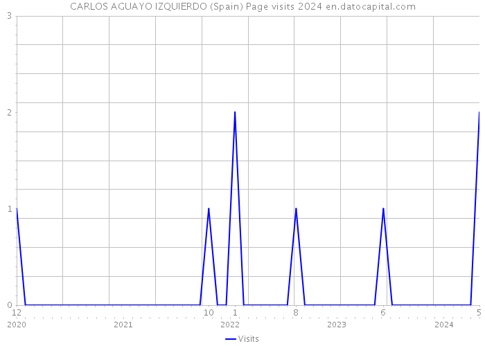 CARLOS AGUAYO IZQUIERDO (Spain) Page visits 2024 