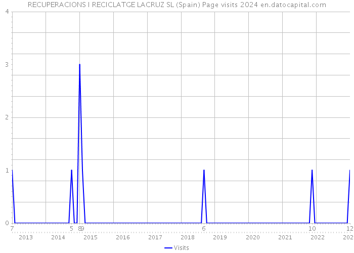 RECUPERACIONS I RECICLATGE LACRUZ SL (Spain) Page visits 2024 