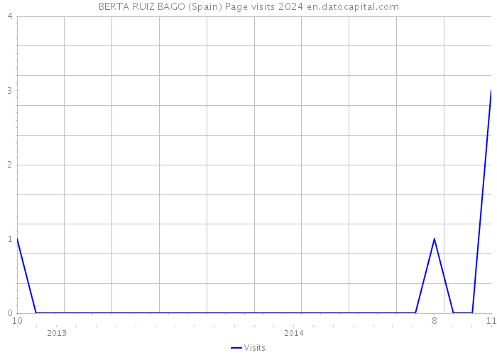 BERTA RUIZ BAGO (Spain) Page visits 2024 