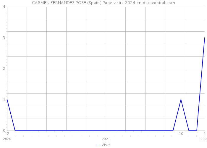 CARMEN FERNANDEZ POSE (Spain) Page visits 2024 