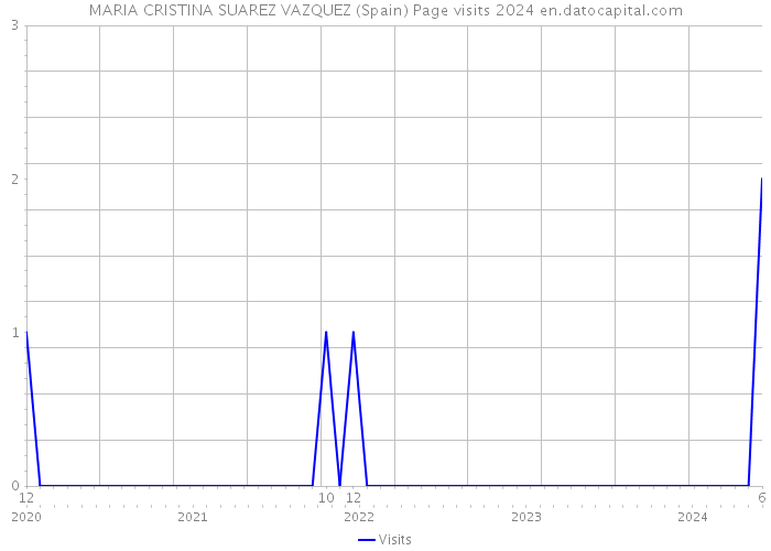 MARIA CRISTINA SUAREZ VAZQUEZ (Spain) Page visits 2024 