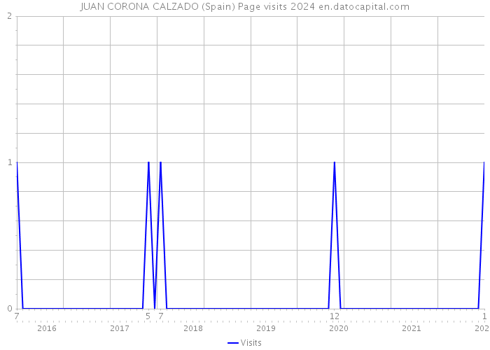 JUAN CORONA CALZADO (Spain) Page visits 2024 