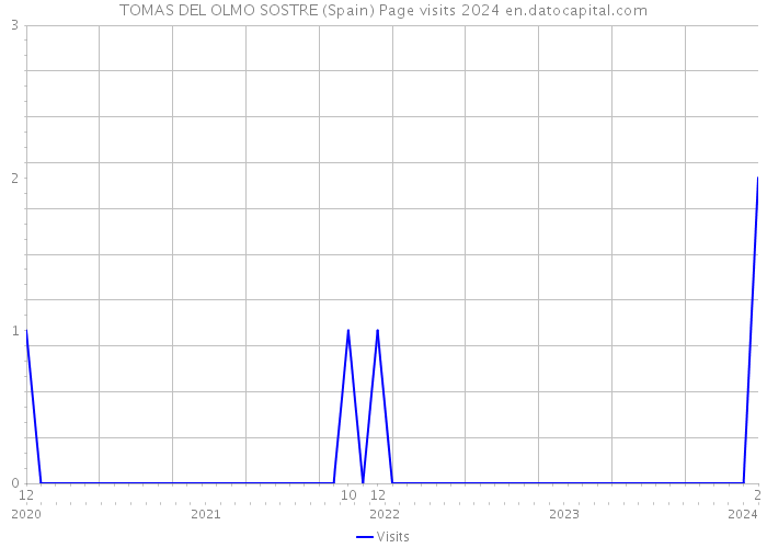 TOMAS DEL OLMO SOSTRE (Spain) Page visits 2024 