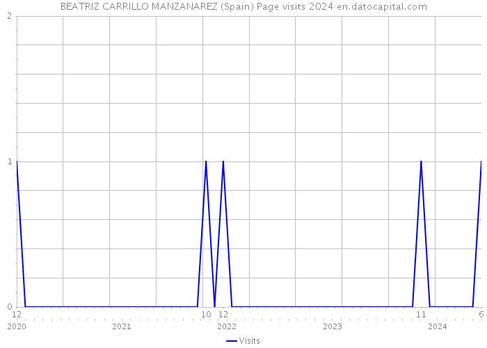 BEATRIZ CARRILLO MANZANAREZ (Spain) Page visits 2024 