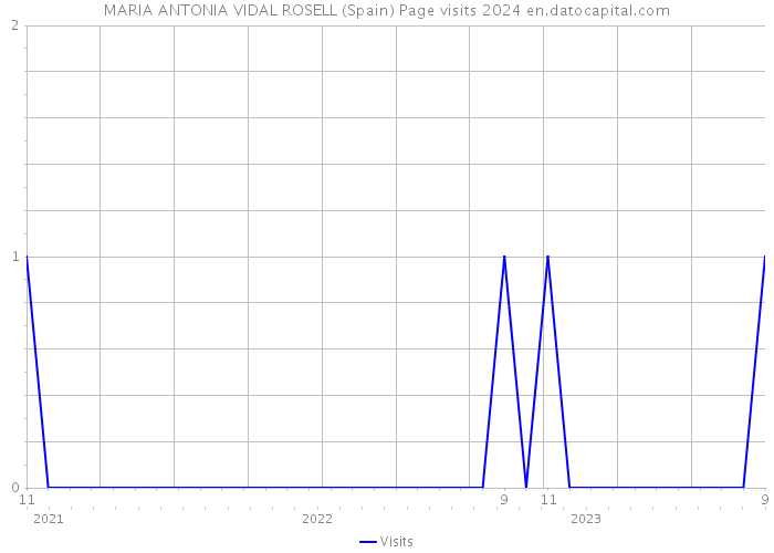 MARIA ANTONIA VIDAL ROSELL (Spain) Page visits 2024 