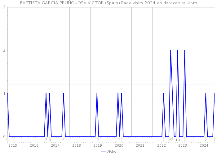 BAPTISTA GARCIA PRUÑONOSA VICTOR (Spain) Page visits 2024 