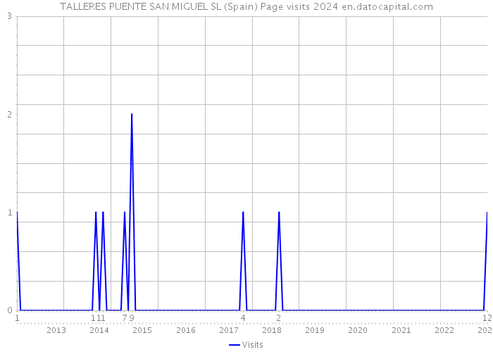 TALLERES PUENTE SAN MIGUEL SL (Spain) Page visits 2024 