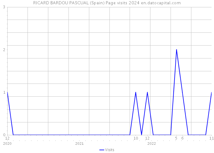 RICARD BARDOU PASCUAL (Spain) Page visits 2024 