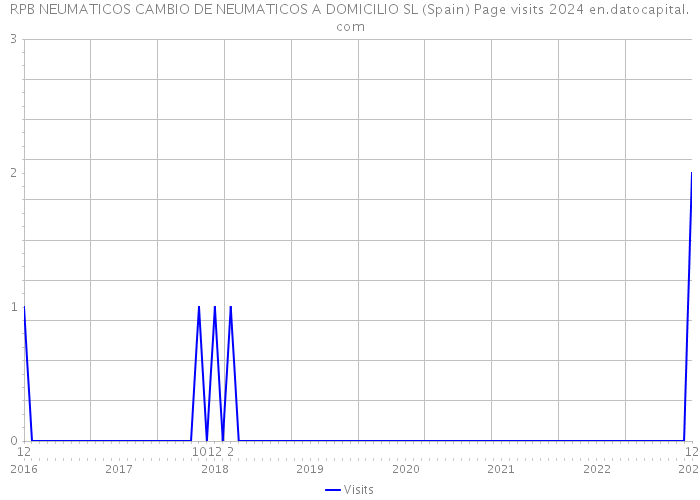 RPB NEUMATICOS CAMBIO DE NEUMATICOS A DOMICILIO SL (Spain) Page visits 2024 