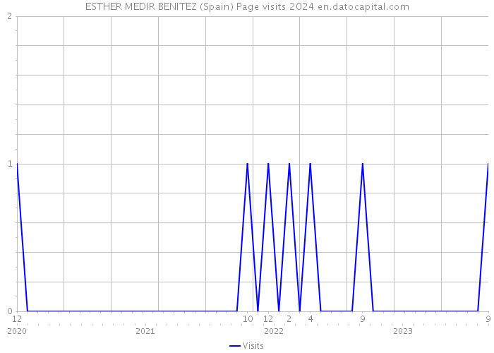 ESTHER MEDIR BENITEZ (Spain) Page visits 2024 